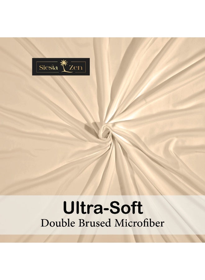 Siesta Zen Microfiber Fitted Bed Sheet 30cm Deep Pocket, Wrinkle-Resistant, Machine Washable, Soft, Cozy & Fade-Resistant – Perfect Fit for a Comfortable Night’s Sleep - Image 3